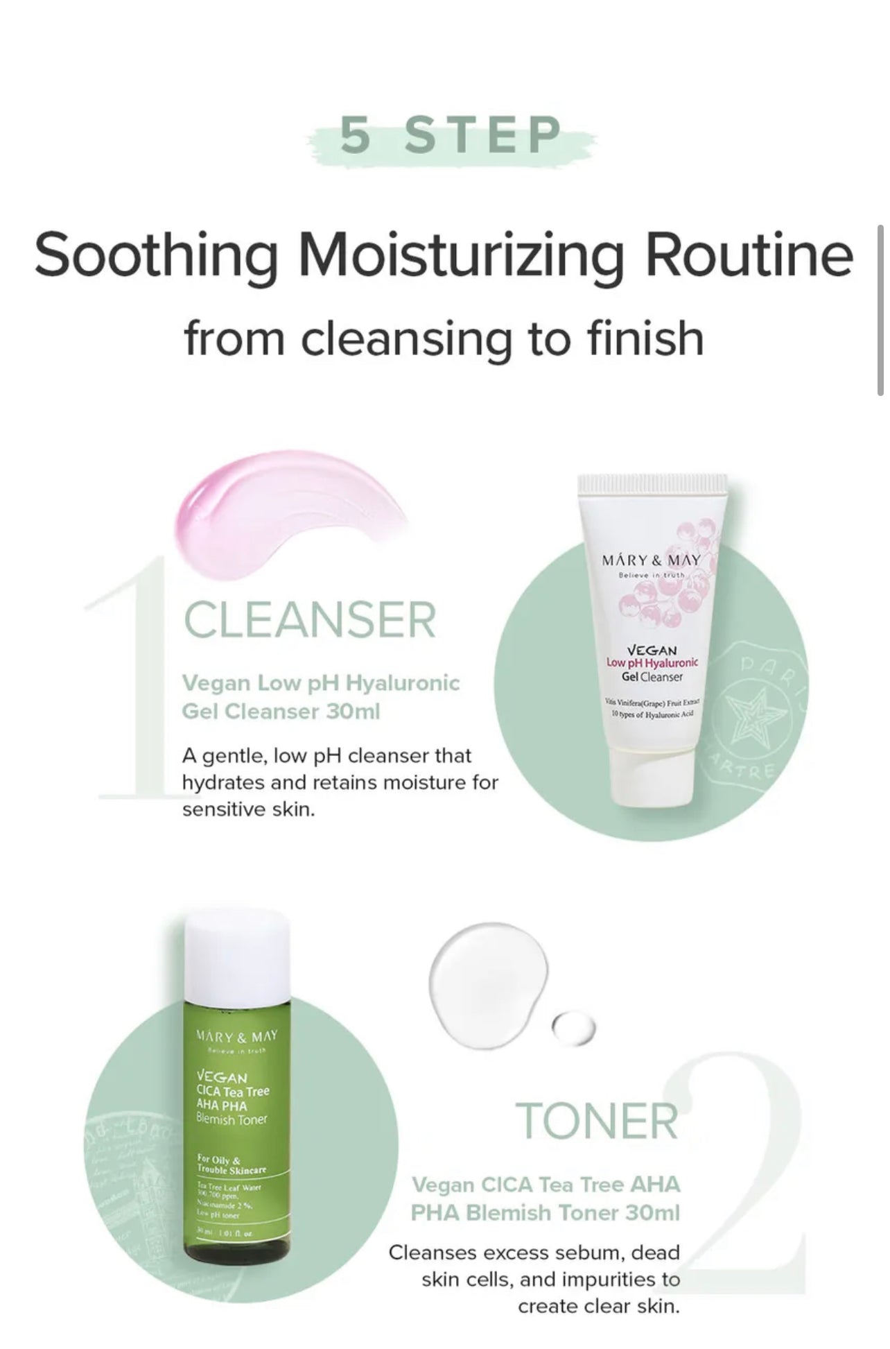 MARY & MAY - SOOTHING TROUBLE CARE TRAVEL KIT