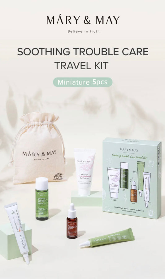 MARY & MAY - SOOTHING TROUBLE CARE TRAVEL KIT