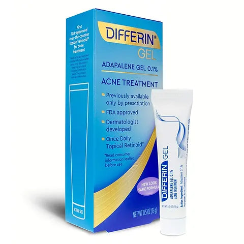 Differin Adapalene Gel 0.1% Acne Treatment 0.5 Ounce