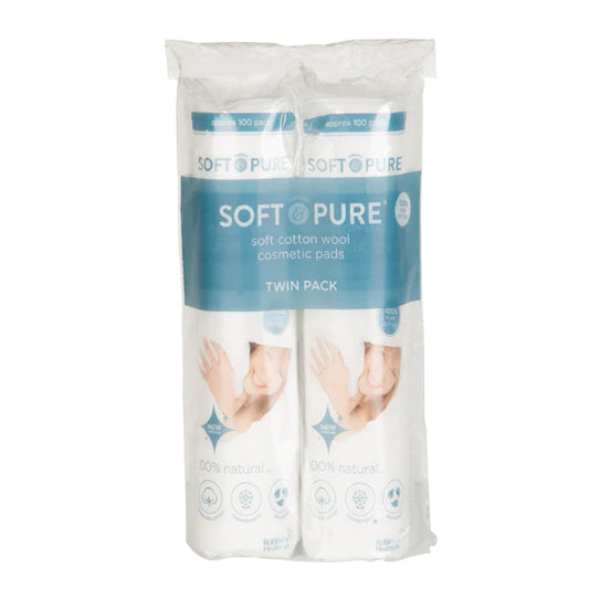 Soft & Pure Cosmetic Pads 200s Twin Pack