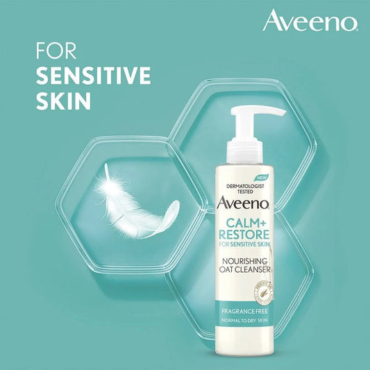 Aveeno Face Calm + Restore Nourishing Oat Cleanser 200ml